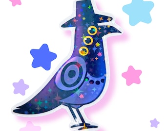 kpop demon bird sticker | kawaii anime vinyl sticker