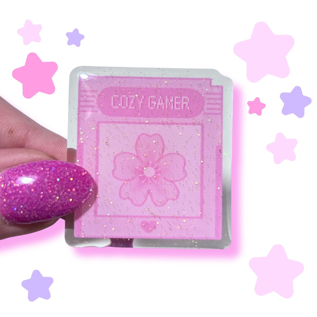 Collette Pin Cozy Gamer Pin | Pastel Anime Acrylic Pin - Etsy