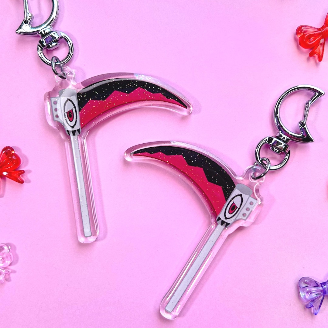 サプライ・アクセサリ・グッズ Eternal_Shizue Soul Eater Inspired Scythe Charm | Anime Acrylic Keychain Bag