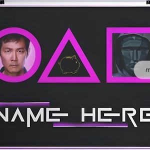 Squids Game personalised Poster  - squid poster - Gift - Poster