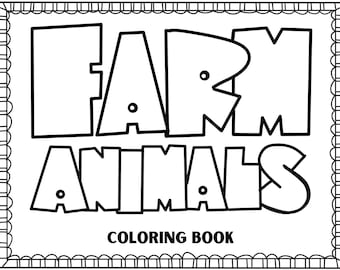Farm animal coloring pages