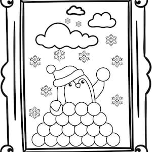 Picture perfect winter- coloring book