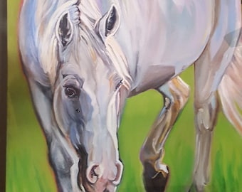 Custom Horse Painting, equestrian decor, equine art, custom horse, horse portrait, equine art, custom horse gift, horse painter for hire