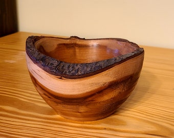 Live Edge Cherry Hardwood Bowl