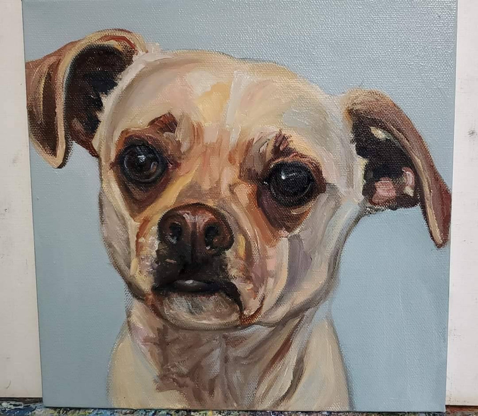 Pet Portrait Painting of Your Pet Pet Painter Dog Artist Etsy