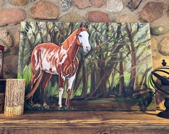 Custom Horse Painting, equestrian decor, equine art, custom horse, horse portrait, equine art, custom horse gift, horse painter for hire