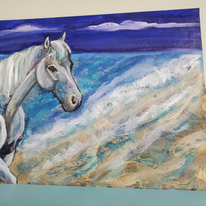 abstract art original art Large Abstract Horse Painting custom horse painting on large canvas large canvas horse painting equine art