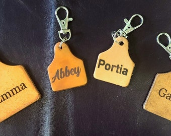 Personlized Leather Halter tag, bridle tag, horse tack tag, Leather engraved name tag, name tag, engraved name tag