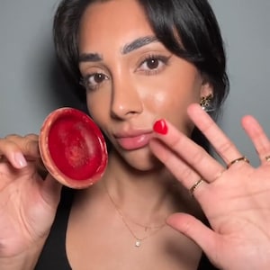 Berber Lip Stain, Moroccan Clay Pot, Lip and Cheek Stain, Handcrafted Moroccan Lipstick and Lip Balm, Unique Beauty Gift.