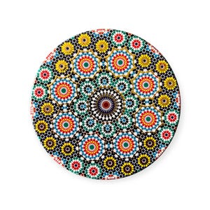 Moroccan Coasters | Set of 3 Drink Coasters | Decorative Tea Coffee Coasters | Art Pattern Table Decor | Handmade Home Accent