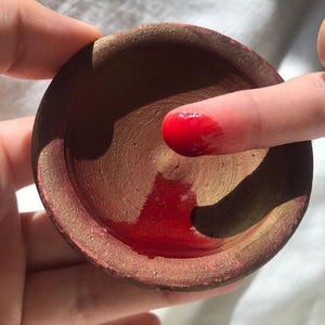 Berber Lip Stain, Moroccan Clay Pot, Lip and Cheek Stain, Handcrafted Moroccan Lipstick and Lip Balm, Unique Beauty Gift.