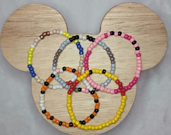 Winnie The Pooh - Disney Character Inspired Beaded Bracelets - Custom