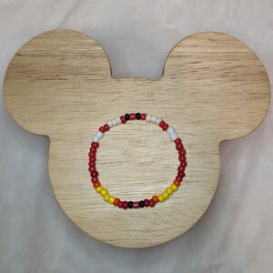Lightning McQueen - Disney Character Inspired Beaded Bracelets - Custom