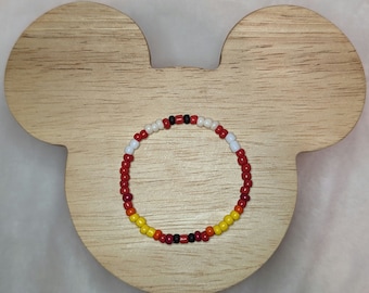Lightning McQueen - Disney Character Inspired Beaded Bracelets - Custom