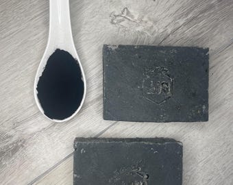 Natural Charcoal Pine Tar Bar Soap – Detoxifying, Moisturizing Handcrafted Bar