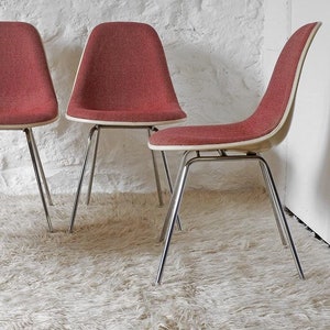 4 de 4, Sillas DSX de Charles y Ray Eames, Herman Miller - Mobilier International, Conjunto de sillas vintage DSX 1960s shell fiberglass MCM