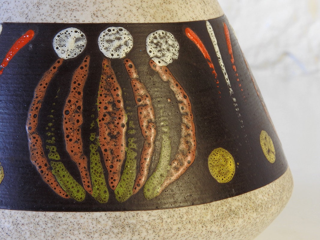 1960年代 Dümler＆Breiden fatlava XLsize 60's fat lava Era west german dumler & breiden vase 141 20cm