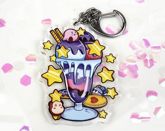 Sleeping King 3D 1.5 Double Sided Clear Acrylic Charm