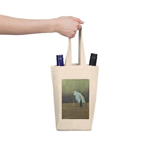 Winezoi Tote Bag - Borzoi Dog Art, Book & Wine Carrier