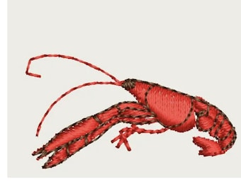 Tiny Crawfish Embroidery design