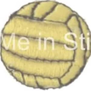 Water Polo Ball Embroidery Design Logo Monogram TINY 1"