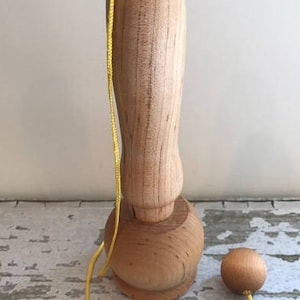 Handcrafted Wood Ball and Cup Game: Coordination Toy