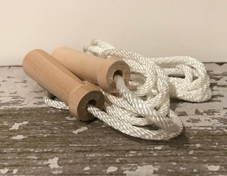 childrens wooden skipping ropes