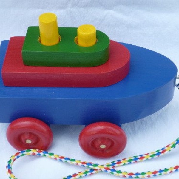 Boat Pull Toy and Puzzle