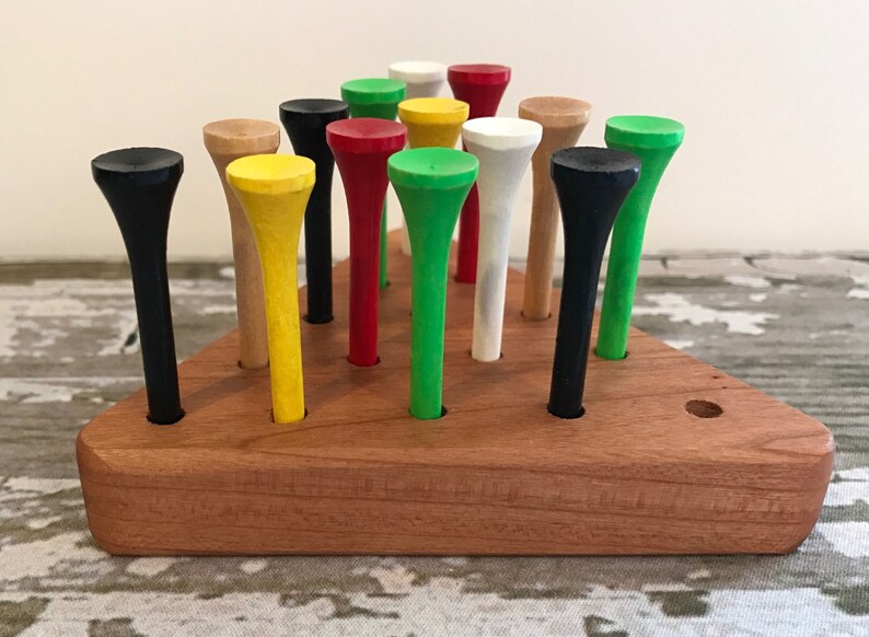 Toy Jump the Peg Brain Teaser Game in Cherry Executive IQ Etsy