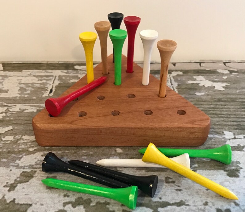 Toy Jump the Peg Brain Teaser Game in Cherry Executive IQ Etsy