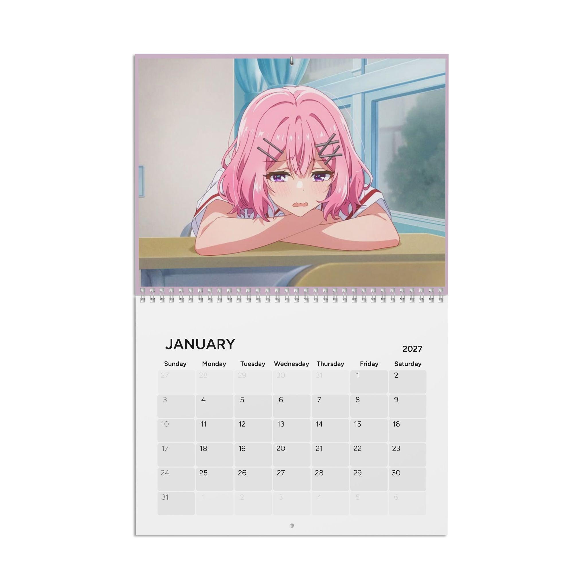 Anime Girl Calendar - Etsy Norway