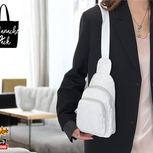 Umhängetasche für Frauen | Crossbody Schulter Rucksack | Lässige Brusttasche | Leichter Träger für jeden Tag | Reisefreundliche Umhängetasche