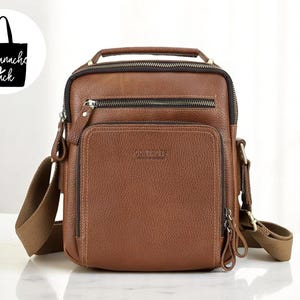Crossbodytas heren | Compacte schoudertas | Reisorganizer met meerdere vakken | Casual draagtas | Ontwerp met verstelbare riem