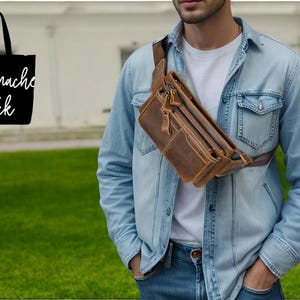 Herren Reise Umhängetasche | Modische Outdoor Streetwear | Multi-Pocket-Stil
