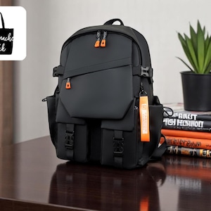 Sac à dos scolaire hydrofuge | Sacoche pour ordinateur portable grande capacité | Cartable unisexe décontracté pour ados | Sac d'école intermédiaire et secondaire