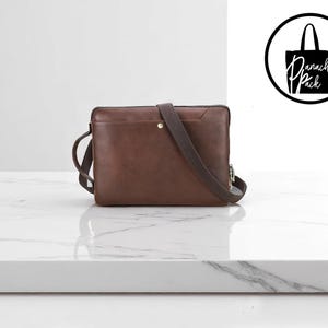 Borsa da lavoro in pelle PU / Borsa a tracolla per viaggio / Valigetta compatta per lavoro / Organizer per uso quotidiano / Custodia per il trasporto di dispositivi tecnologici