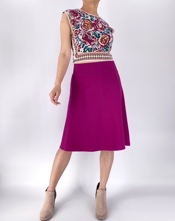 Cotton Knee Length Skirt 