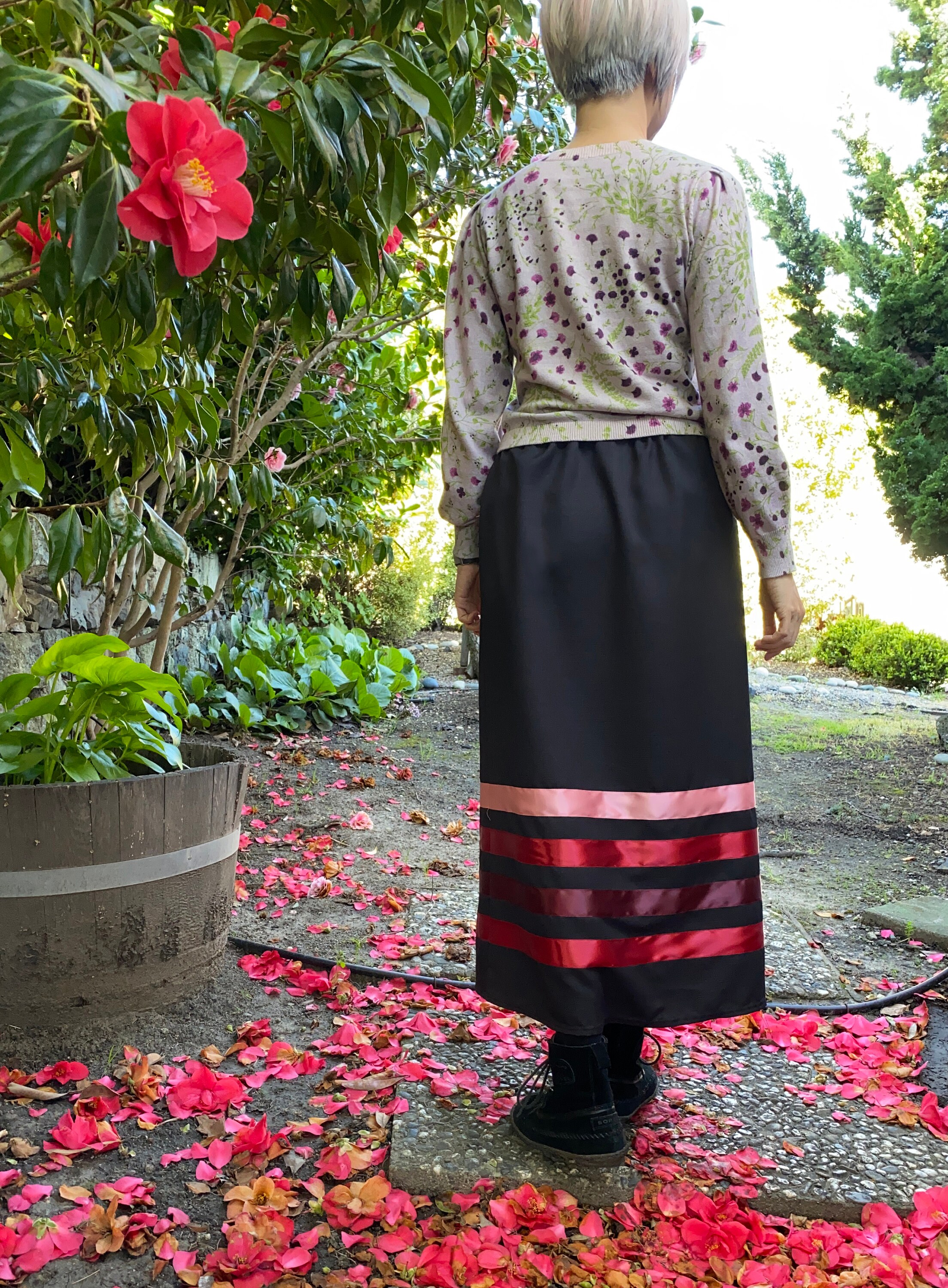 RIBBON EMBROIDERY SKIRT 
ブラック　
Sサイズ Ribbon Skirt - Etsy