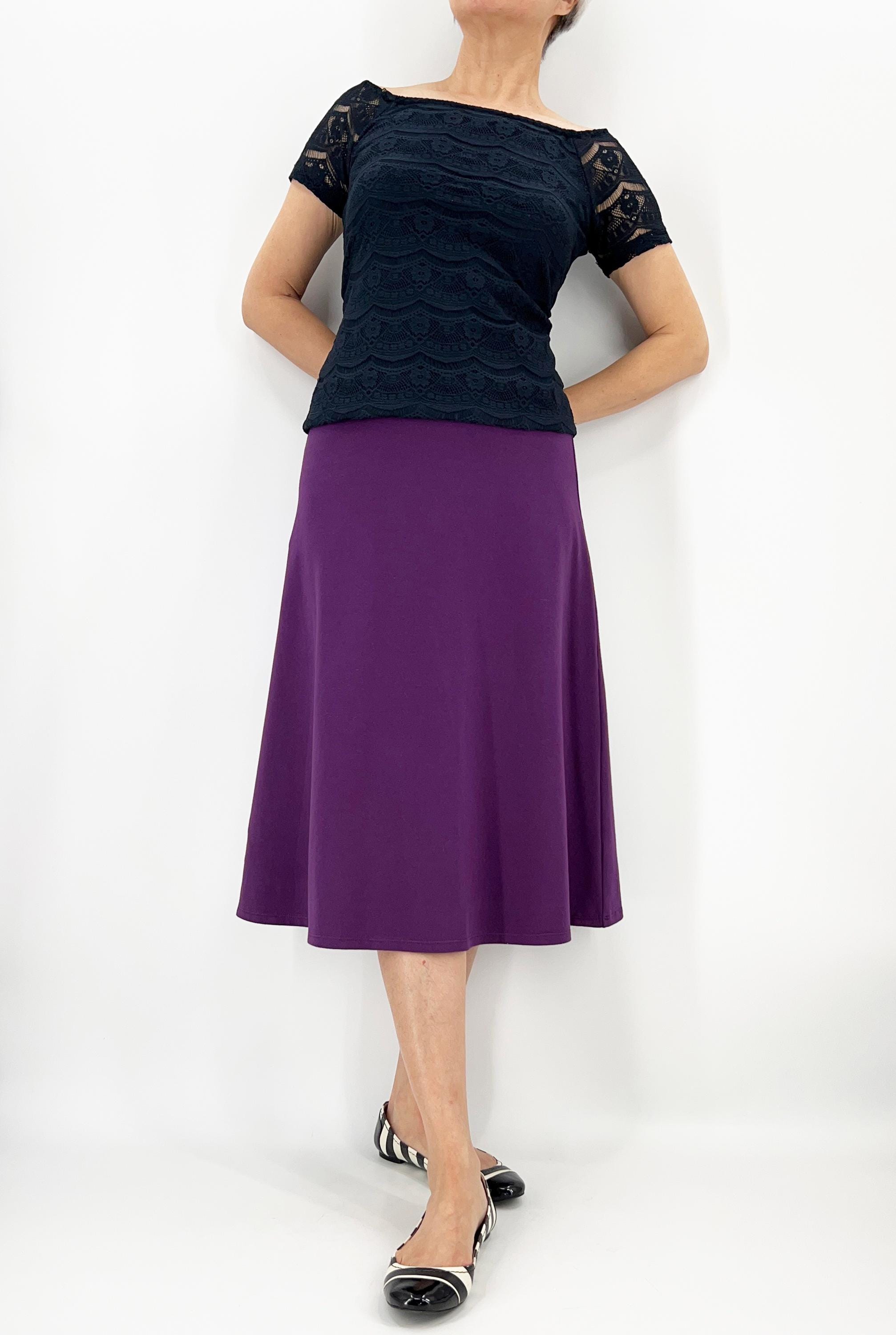 Purple Long Skirt - Etsy