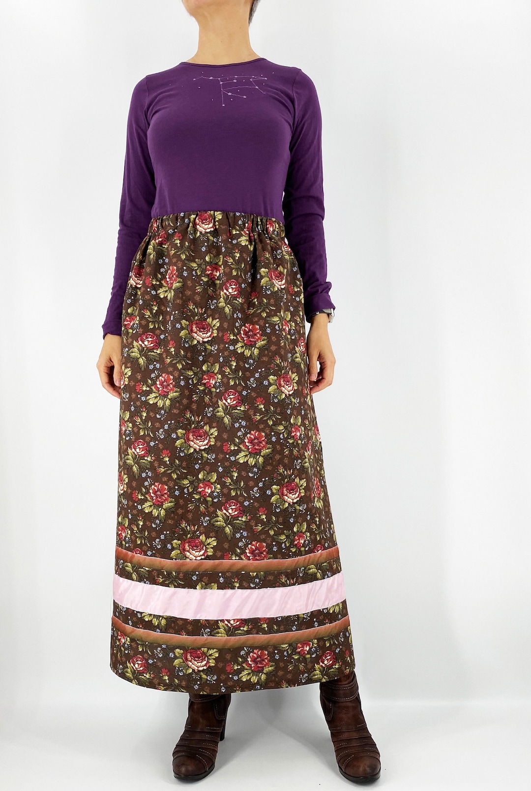 Rose Stripe Skirt