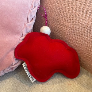 Corgi Valentine's Day Ornament 100% Wool Felt image 3