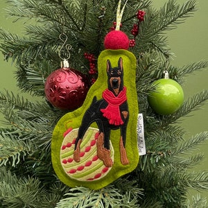 Doberman Christmas Ornament, Dobie Gift, Doberman Christmas gift, Doberman ornament, Doberman owner gift