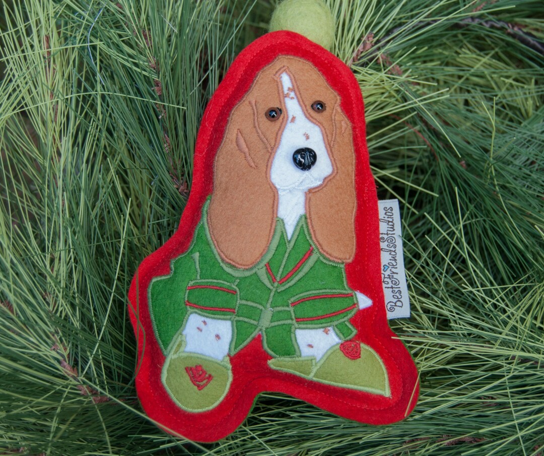 Basset Hound Ornament Christmas Dog Ornament - Etsy
