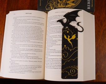 Dragon Bookmark 3D-geprint - Fourth Wing-fans
