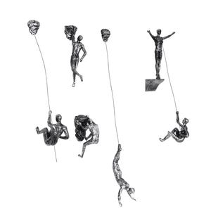 Climbing Man Wall Sculpture, Rock Climbing Wall Decor, Unique Wall Art, Office Decor, Wall Hanging