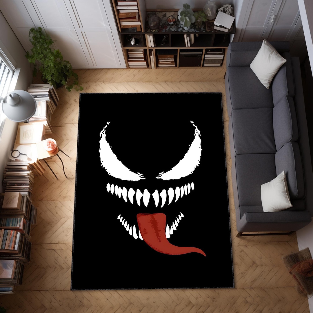 Venom Rug, Christmas Rug, for Man Cave Rug, Housewarming Gift, Teen ...