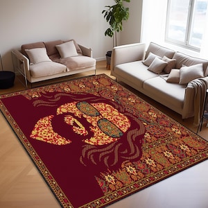 The Dude Abides Big Lebowski ,The Dude Rug Carpet, The Big Lebowski Rug, Dude Rug, Legend Movie Rug, Amazing Dude Rug, Floor Rug, Indoor Rug