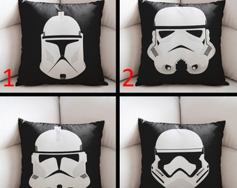 Star Wars Pillow Case, Darth Vader Pillow Cover, Sham Pillowcase, Colorful Pillow, Throw Pillow Case, Custom Pillow Cover, Boba Fett Pillow