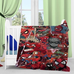 Manta de Spider-Man, Manta de Superhéroes, Manta de Bebé Héroe, Manta Suave para Bebé, Regalo para Bebé, Manta para Chimenea, Regalo de Navidad, Spider-Man