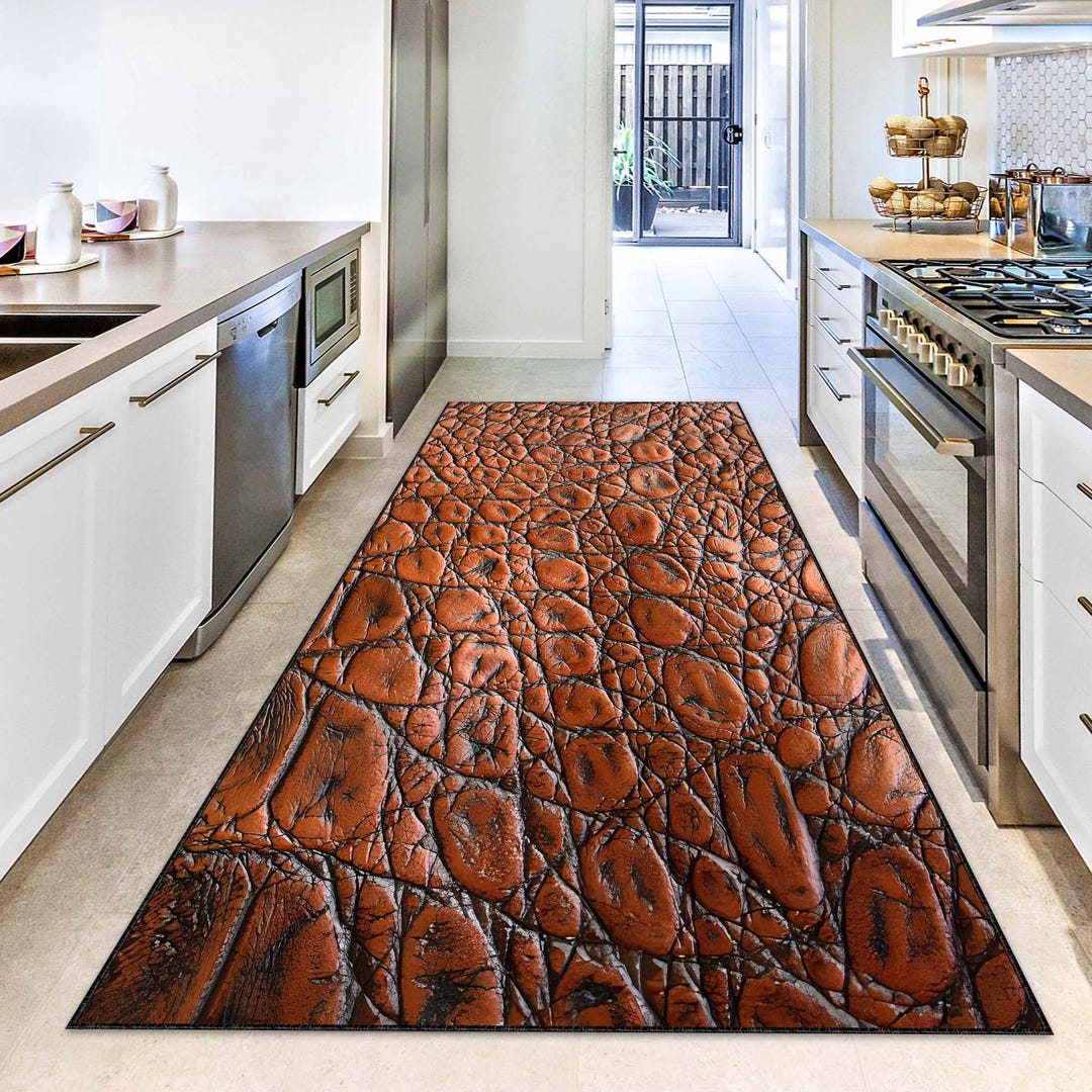 Copper-look Runner Rug, Office Carpet, Hallway Runner, Long Area Rug ...